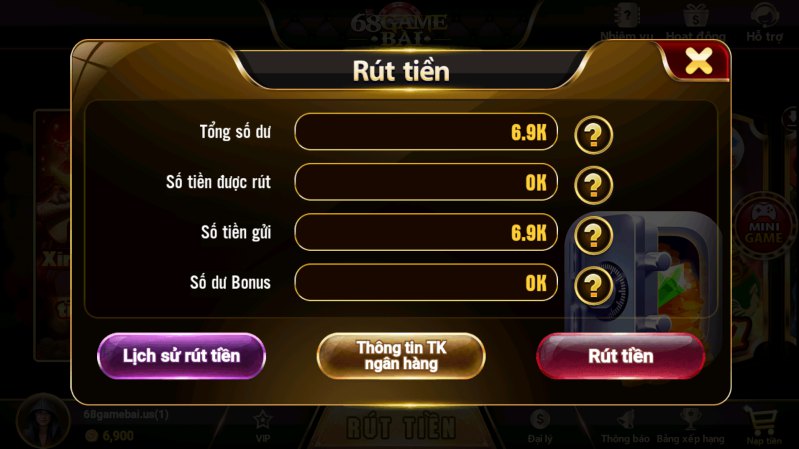 Tiêu chí lựa chọn cổng game Casino hoàn trả cao 2 Việc rút tiền tại 68 game bài cực kỳ đơn giản
