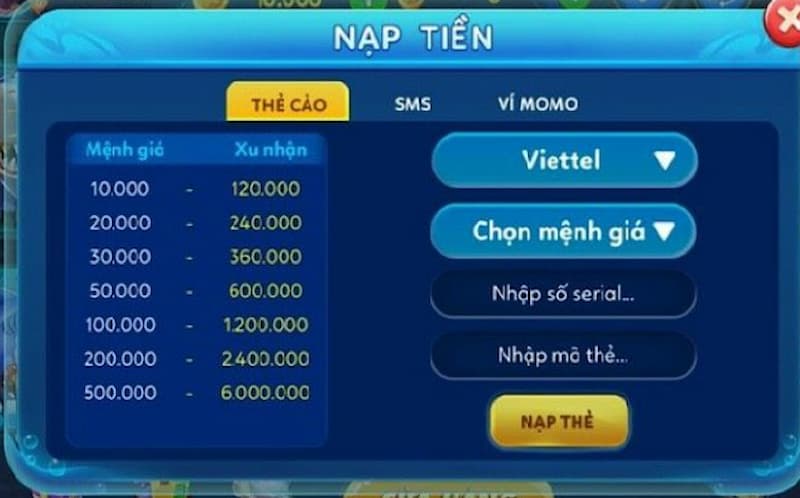 Săn rồng vàng - Hấp dẫn, thú vị, vô vàn khuyến mãi khủng 4 Rút nạp vô cùng nhanh chóng và đơn giản