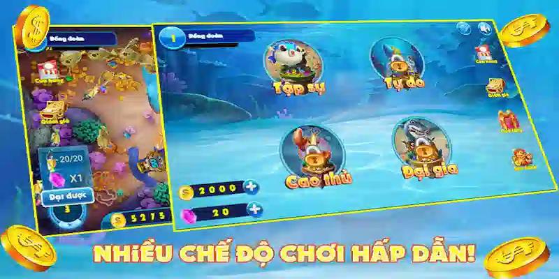 Thưởng Thức Đại Dương Xanh Cùng Game Bắn Cá Xu Vàng 777 3 Đa sinh vật và nhiều chế độ chơi hấp dẫn