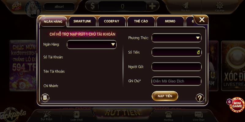 Giao dịch nhanh chóng và thuận lợi tại Sunvip vin