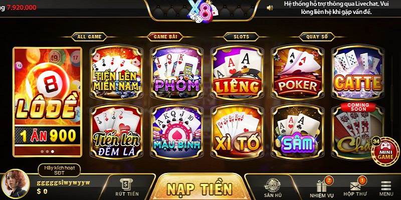 Các khuyến mãi tại cổng game x8 club