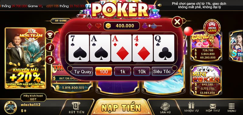 Cách chơi game Poker MD5 sao cho dễ thắng nhất năm 2024 2 Hướng dẫn chi tiết cách quay poker MD5 dễ dàng thắng nhất
